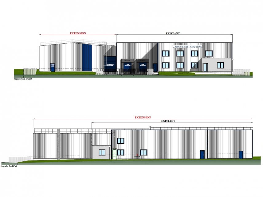 Extension de locaux de stockage - distribution